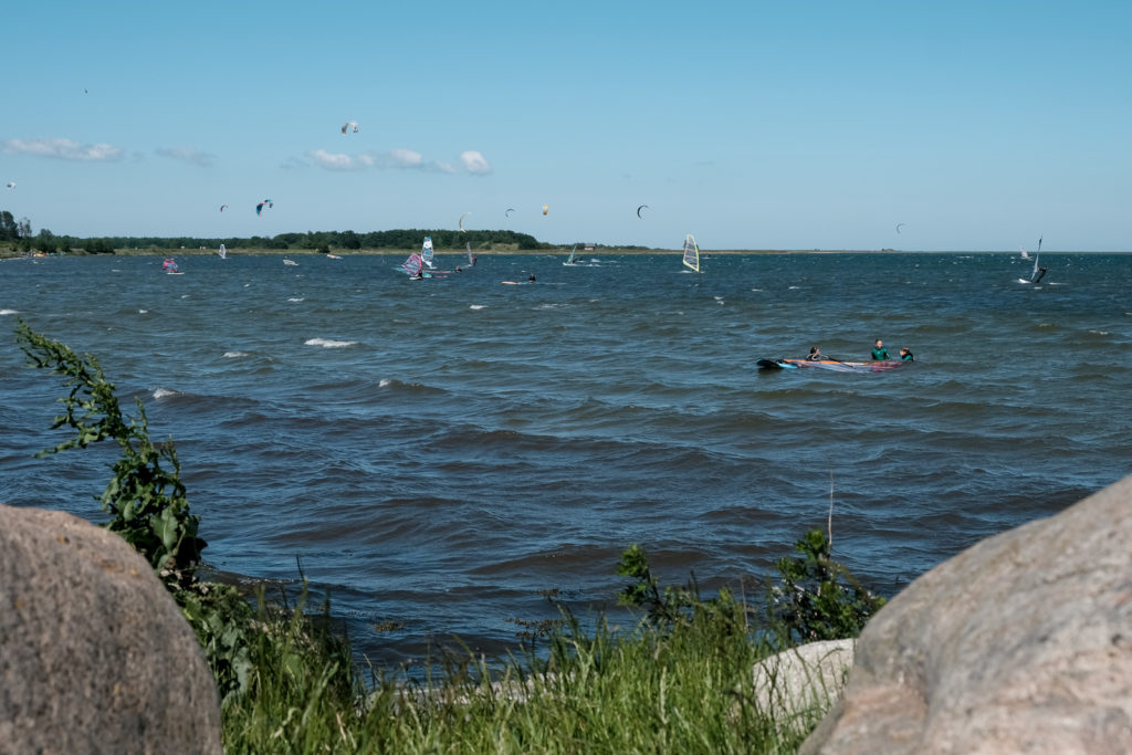Wassersport bei reichlich Wind bei Maasholm