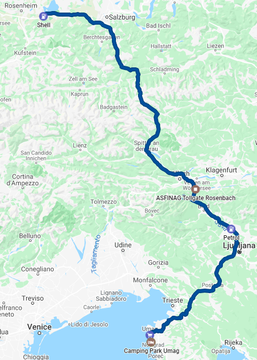 Bernau - Camping Park Umag - 459 km