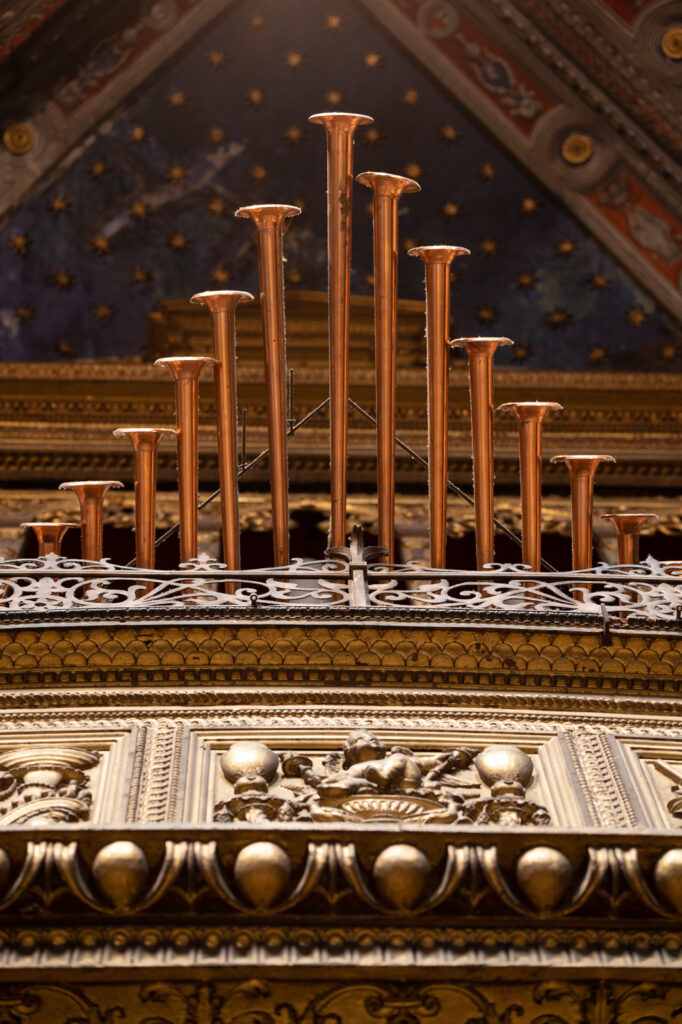 Detail der Orgel