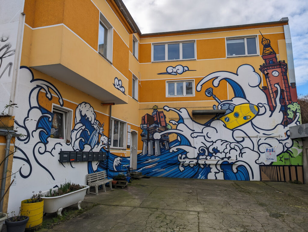 Graffiti am Hafen